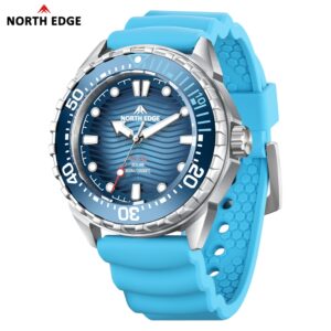 North Edge Triton Energia Solar Estilo Militar Relógio 300M À Prova — Relógios e Óculos
