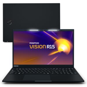 Notebook Positivo Vision Amd® Ryzen Linux 16GB RAM 256GB SSD Full HD