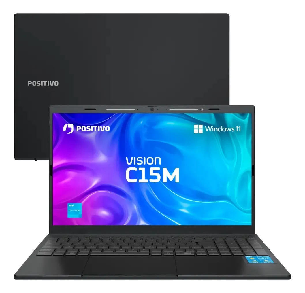 Notebook Positivo Vision C15M Intel Celeron Windows 11 Home 4GB RAM — Informática