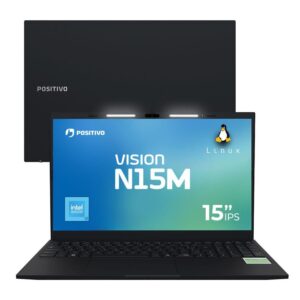 Notebook Positivo Vision N15M Intel® Linux 8GB RAM 256GB SSD Wi-Fi 6