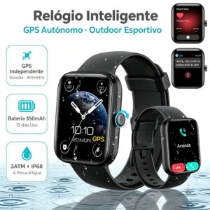 Novante Relógio Inteligente Esportivo GPS Autônomo Chamadas Bluetooth