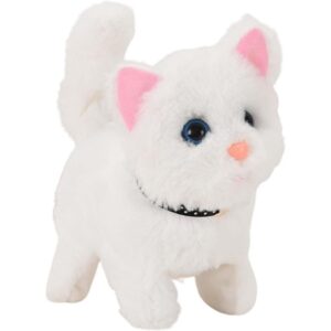 Novo Brinquedo Eletrônico Cachorrinho Robô De Pelúcia Branco Toys