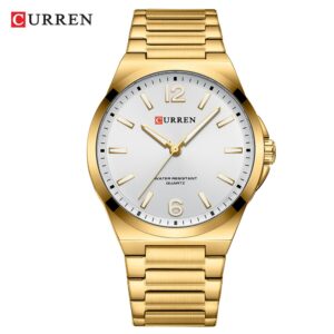 Novo Curren Relógio Masculino Pulseira De Aço Inoxidável Mãos