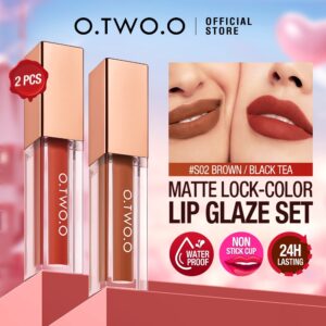 O.two.o Kit de Maquiagem para Lábios 2pcs Tintura Labial Kissproof — Maquiagem