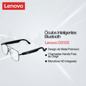 Óculos Inteligentes Lenovo E Armação De Fone De Ouvido Bluetooth Com