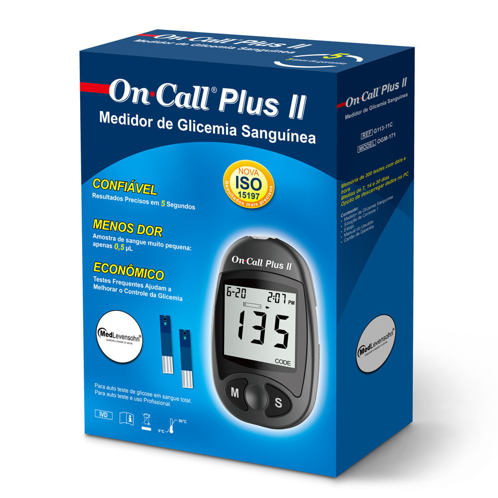 On Call Plus II Monitor de Glicemia Medlevensohn — Informática
