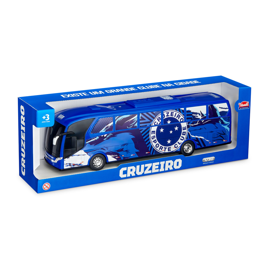 Ônibus Brinquedo Infantil Menino Time Cruzeiro