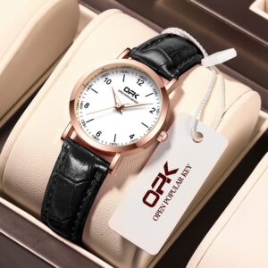 Opk Relógio Feminino Pulseira à Prova D’água, Luminoso, Luxo Orient