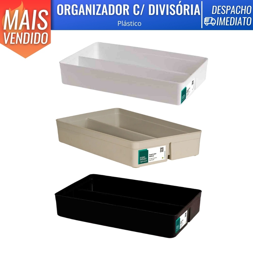Organizador De Gaveta C Divisorias Modular Multiuso Paramount