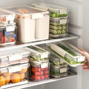Organizador de Geladeira Alimentos Vegetais Frutas com Divisórias