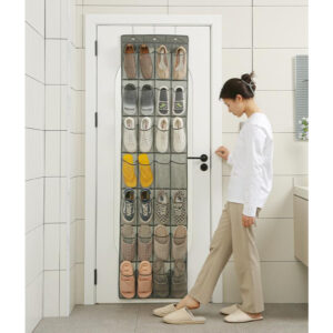 Organizador de Sapatos para Porta 24 Bolsos Grande Capacidade