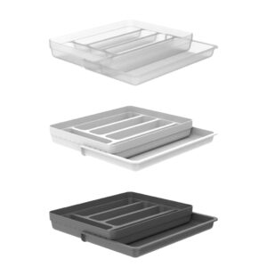 Organizador de Talheres com Extensor Porta Talher Gaveta Logic Ou