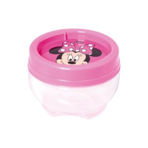 Organizador Minnie Rosa Empilhável Gire e Trave Plasútil