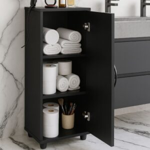 Organizador Multiuso com Pézinho e 1 Porta, Armário com Prateleiras