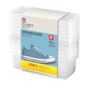 Organizador para Sapatos Cristal 4,2L Leve 6 Pague 5 Ordene
