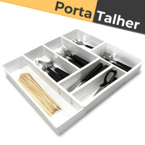 Organizador Talher Branco C Extensor P Gaveta Modular