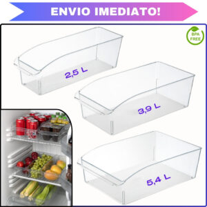 Organizadores De Geladeira Armário Cozinha Multiuso alimentos Não