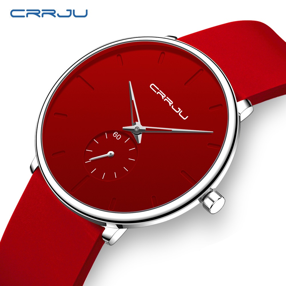 Original Crrju Pulseira De Relógio Masculina Casal Estilo Unissex