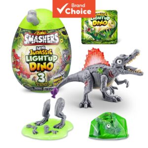 Ovo Surpresa de Dinossauro Iluminado Smashers da Zuru com Kit