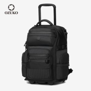 Ozuko Trolley Bag 2 Rodas Grande Capacidade Multi-Bolsos Mochila