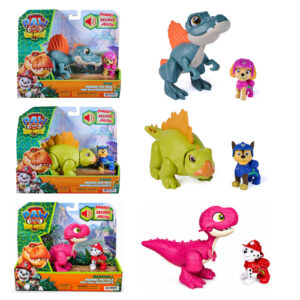 Pack 2 Bonecos Patrulha Canina Uma Aventura Dino Com Som Sunny