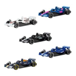 Pack 5 Carrinhos 1:64 Hot Wheels Formula 1 Mattel