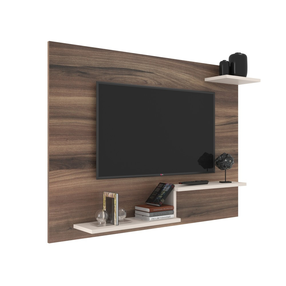 Painel para Sala TV até 43 Polegadas 3 Prateleiras Denver 110cm