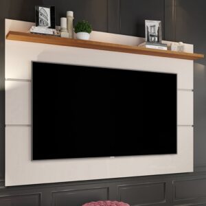 Painel para TV Até 50 Polegadas Vivare New 1 Prateleira Off White