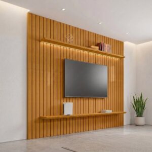 Painel Ripado para TV até 75 Polegadas 100% Mdf 230CMX220CM 2