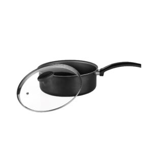 Panela Antiaderente Avulsa de Arroz 20 CM Teflon Com Tampa de Vidro — Cozinha e Utensílios