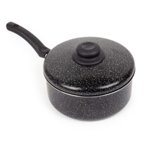 Panela Antiaderente Tampa De Aluminio 20Cm Preto Nacional