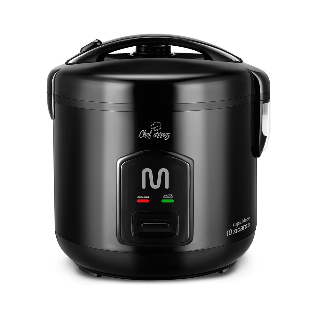 Panela De Arroz 10 Xícaras Função Manter Aquecido 127v-700w Preta — Cozinha e Utensílios