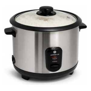 Panela De Arroz Elétrica Unitermi Pratic 6 Xícaras Inox
