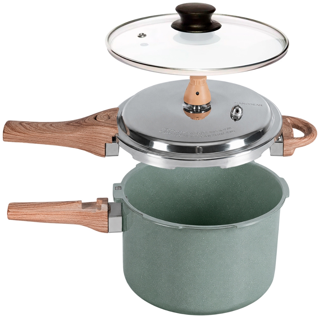 Panela de Pressão 4,2Lts 2 em 1 Brinox Ceramic Life Botanika com