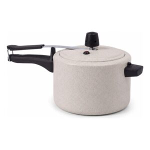 Panela De Pressão 4,5 Litros Brinox Cerâmic Life Vapt 20cm Creme Bege