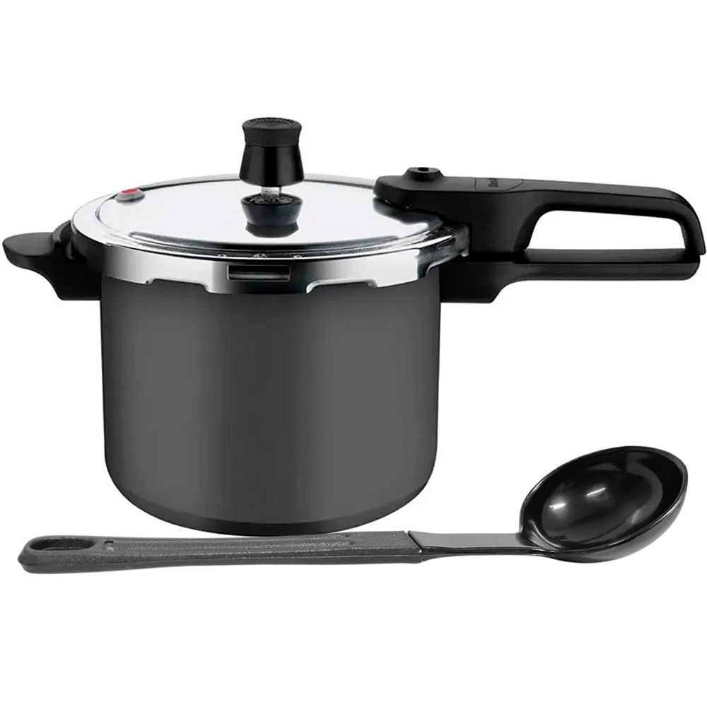 Panela de Pressão 4,5L Rochedo Segura Grafite Revestimento — Cozinha e Utensílios