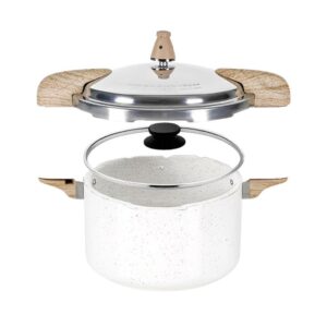 Panela de Pressão 5,4L 2 em 1 Brinox Ceramic Life Pressure Vanilla