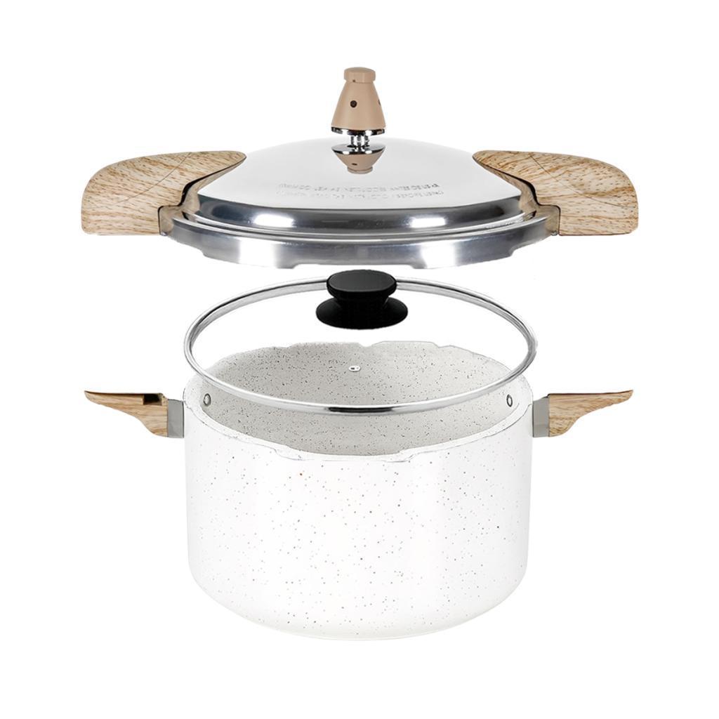 Panela de Pressão 5,4L 2 em 1 Brinox Ceramic Life Pressure Vanilla