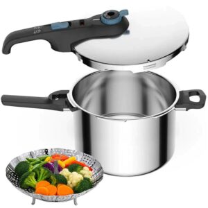 Panela De Pressão 6L Rochedo Inox Trendy Fech Externo e Indução Com