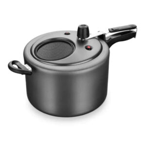 Panela de Pressão 8 Litros Antiaderente com Visor de Vidro Grafite