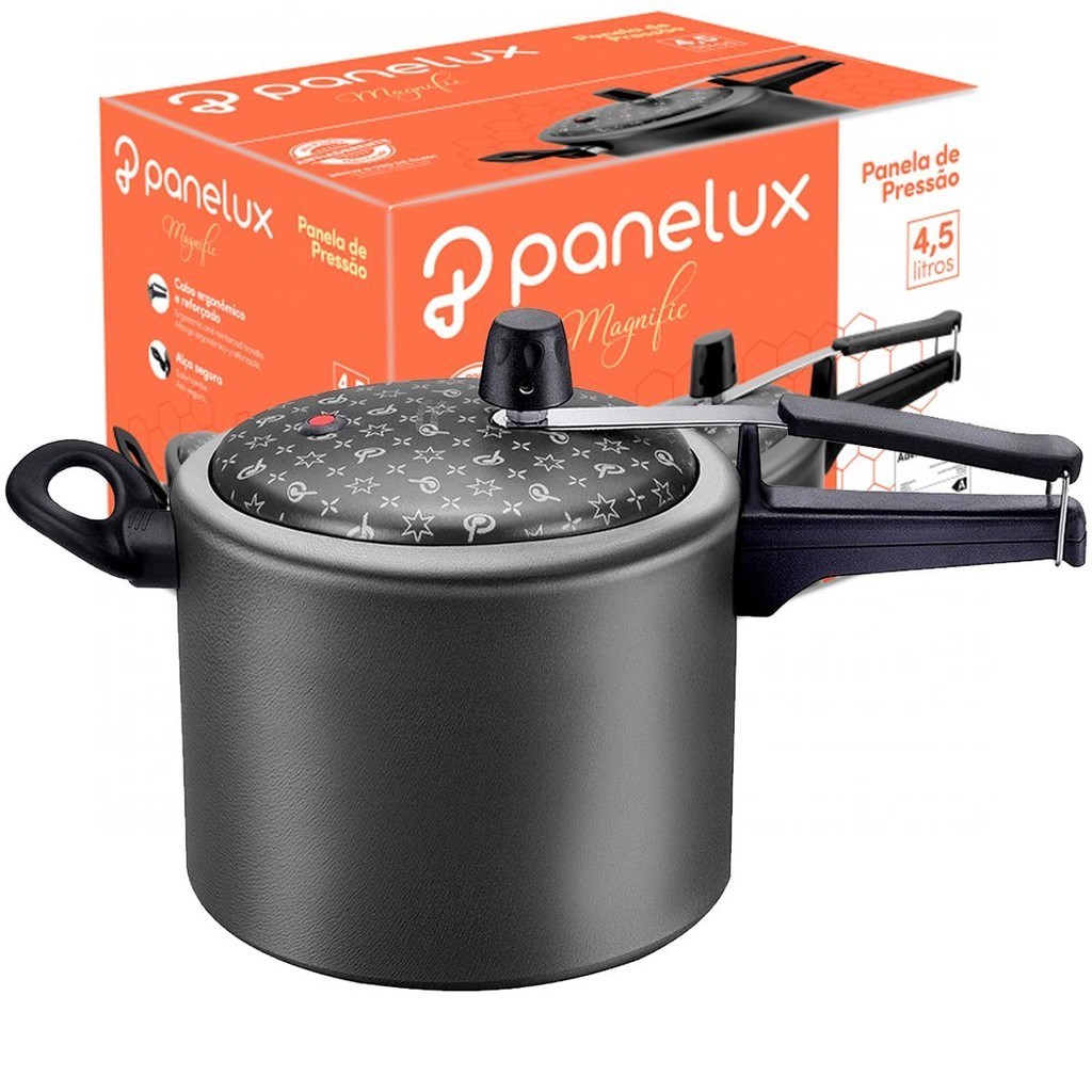 Panela de Pressão Alumínio Panelux Magnific Fechamento Interno 4,5L