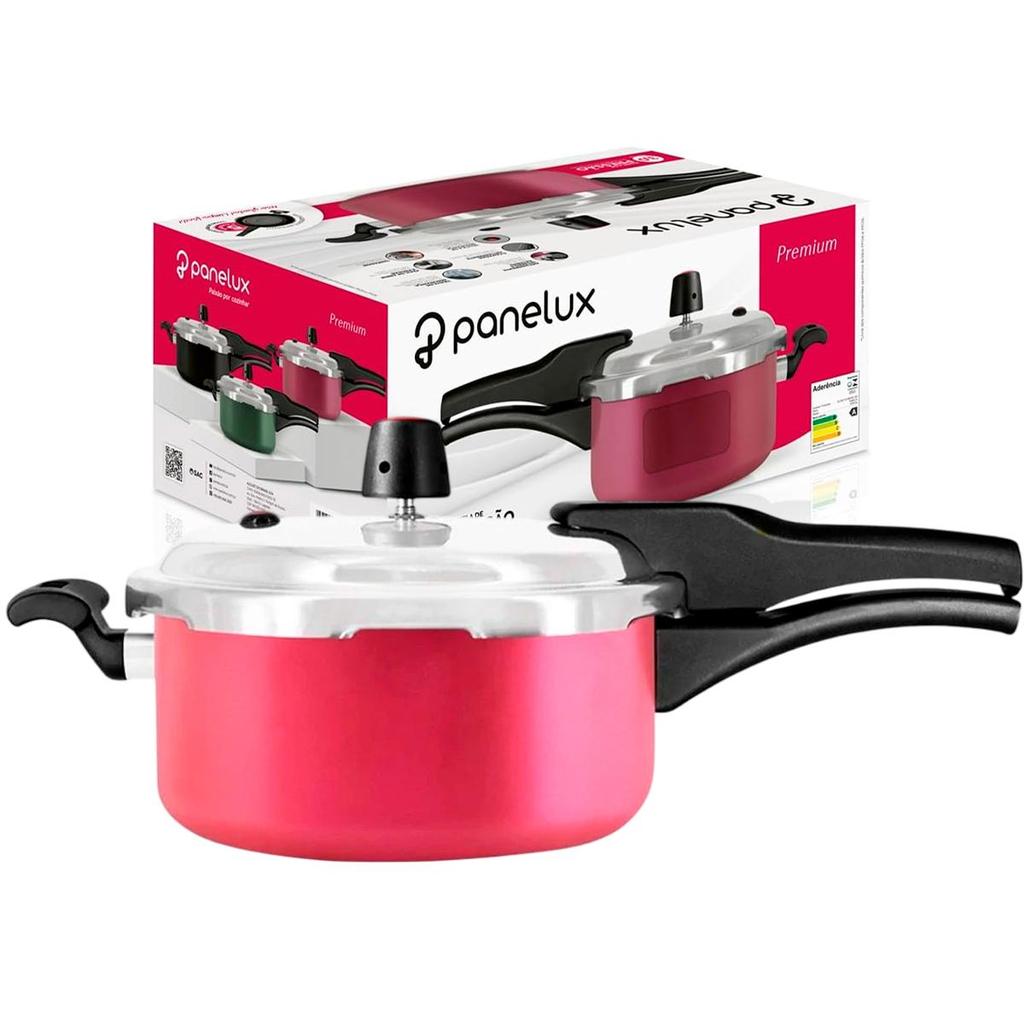 Panela de Pressão Alumínio Panelux Premium Fechamento Externo 3,0L
