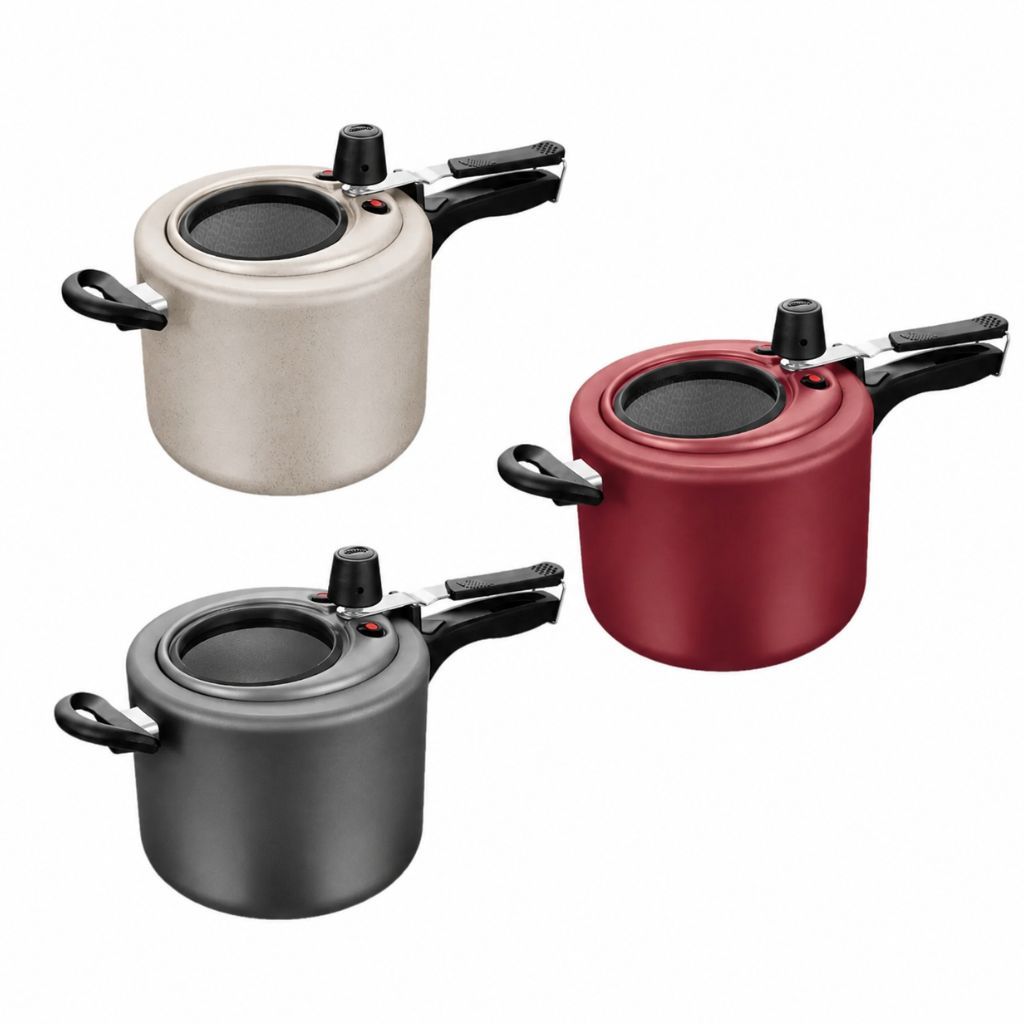 Panela De Pressão Antiaderente Com Visor De Vidro 4,5 L Mta