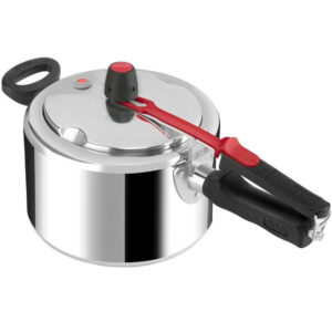 Panela de Pressão Clock+ em Alumínio Original Polida Fechamento