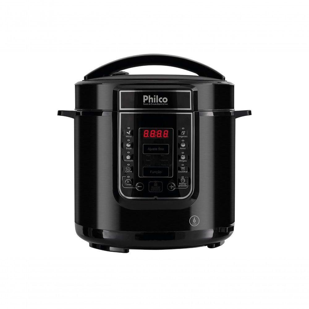 Panela De Pressão Digital Philco PPP01P Inox 13 Programas 6L 110V — Cozinha e Utensílios