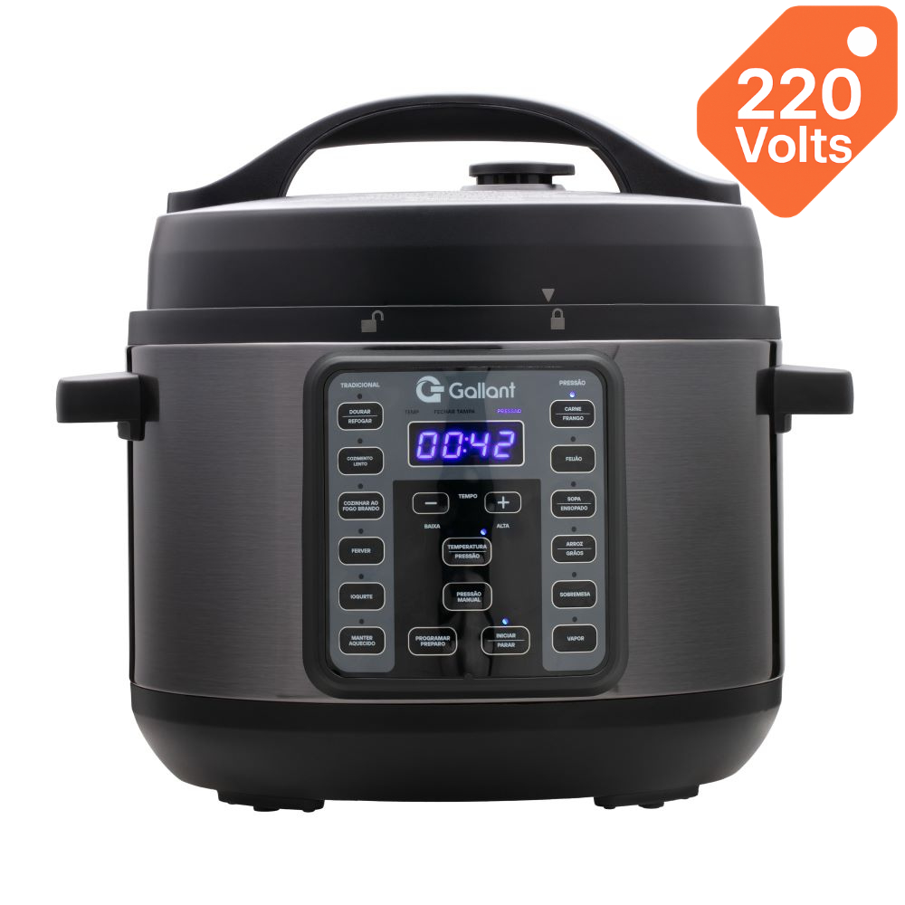 Panela de Pressão Elétrica Digital Gallant 4L 15 Funções Clique E