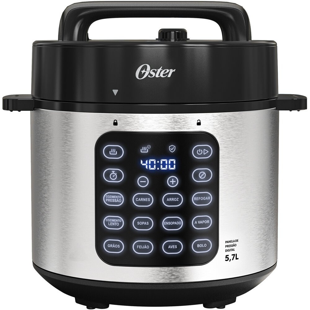Panela de Pressão Elétrica Digital Multifuncional Oster Cadence