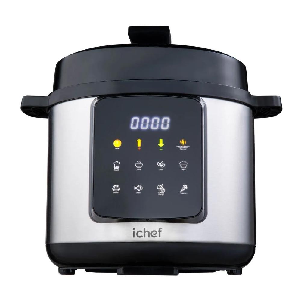 Panela de Pressão Elétrica ichef Master Cooker Polishop 6 Litros