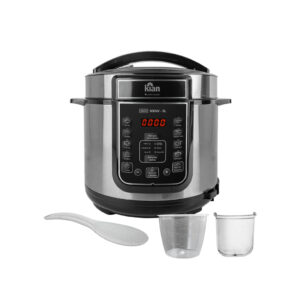 Panela de Pressão Elétrica Kian 5 Litros 900W 127V Inox Preto