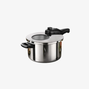 Panela De Pressão Inox Com Visor Mta 4,5L Fundo Triplo Para Indução